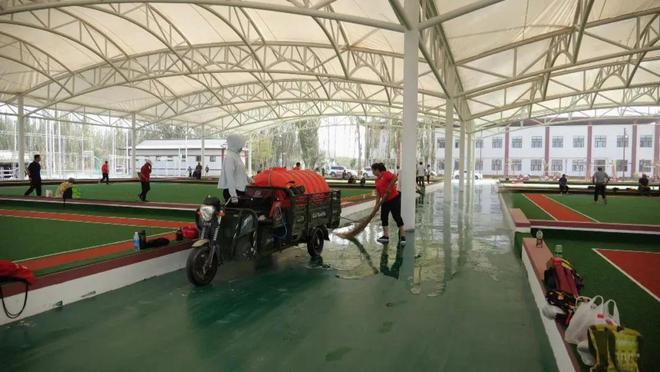 “我要上全运”2024年美丽中国·全国门球大赛（新疆沙雅站）赛事准备工作有序进行(图2)